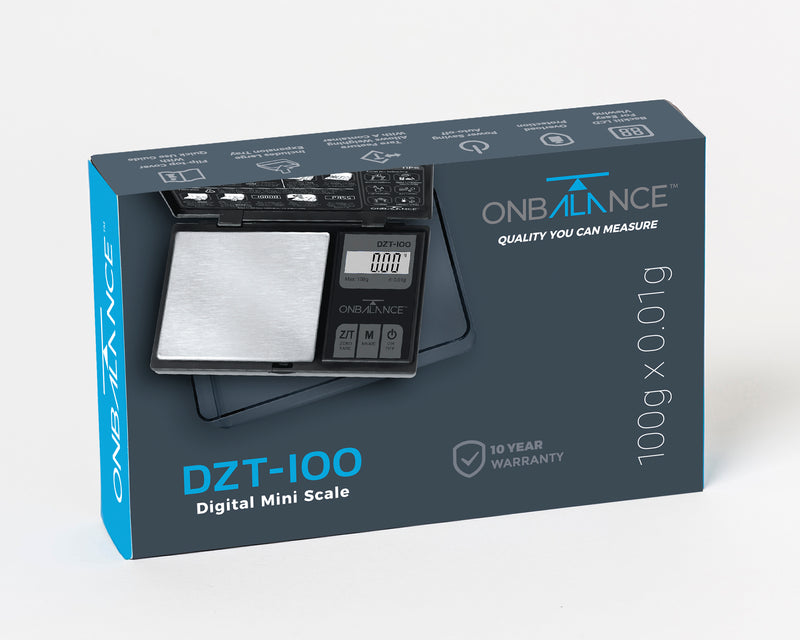 DZT-100-BK On Balance Large Tray Miniscale 100g x 0.01g