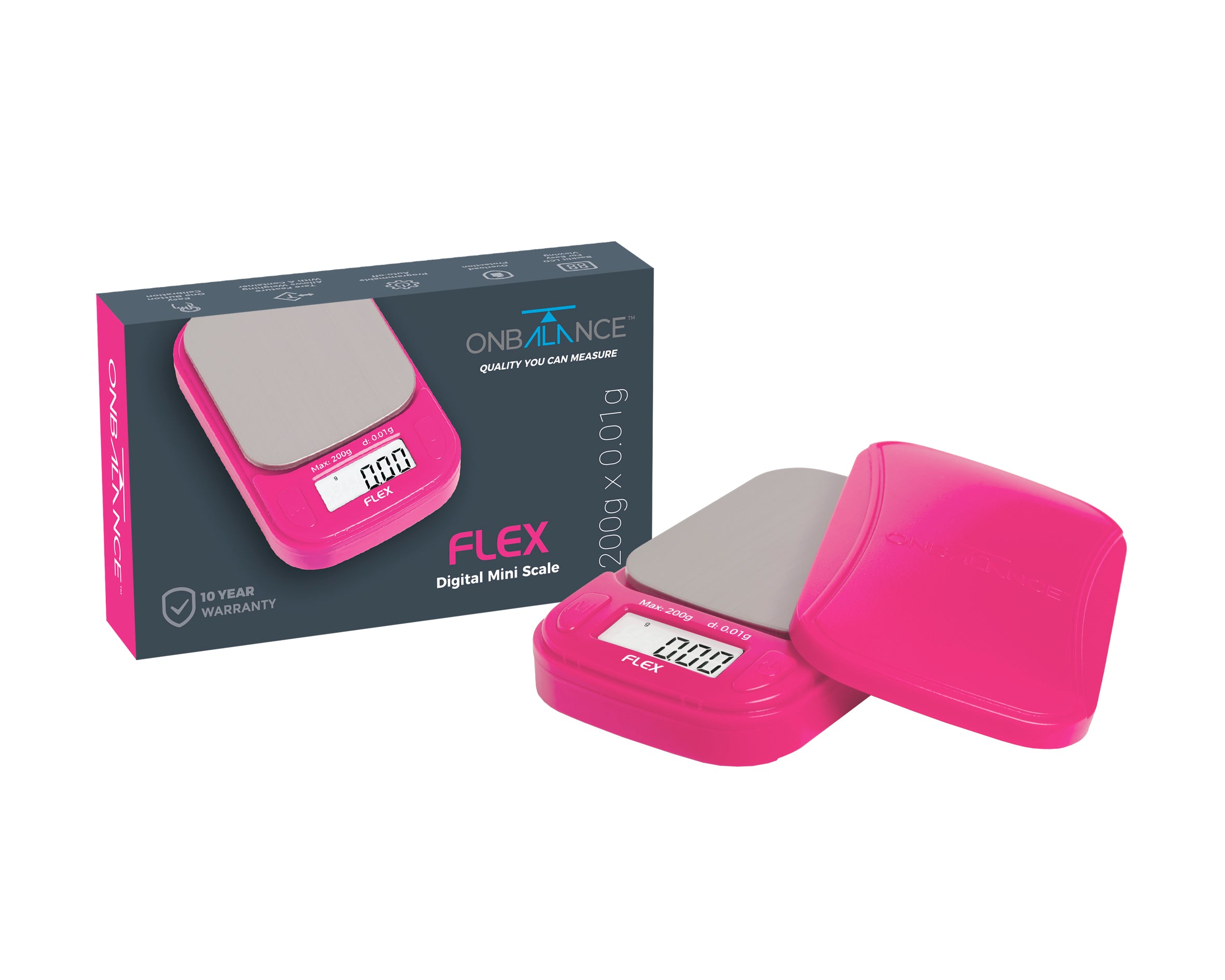 FL-200-PK FLEX ON BALANCE DIGITAL MINI SCALE 200G X 0.01G - PINK