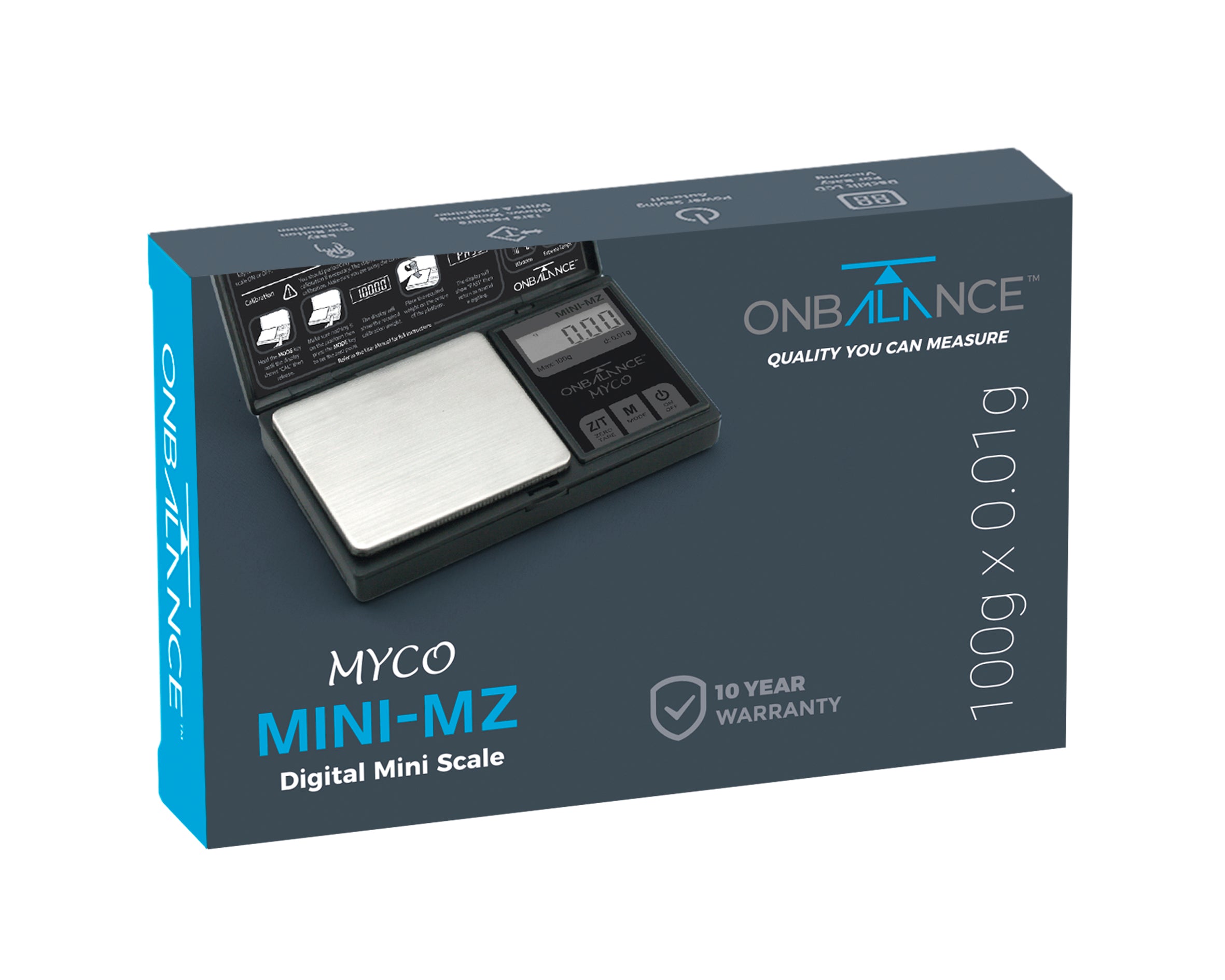 MMZ-100 Myco Mini MZ-Series Miniscale 100g x 0.01g