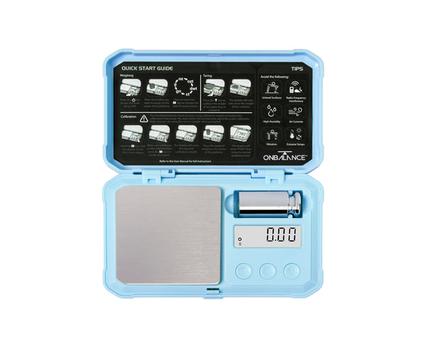 PR-100-BL On Balance PREDATOR Pocket Scale - Blue 100g x 0.01g – On ...