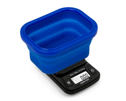 SBM-100-BL On Balance The ORIGINAL Silicone Bowl Scale - Blue  100g x 0.01g