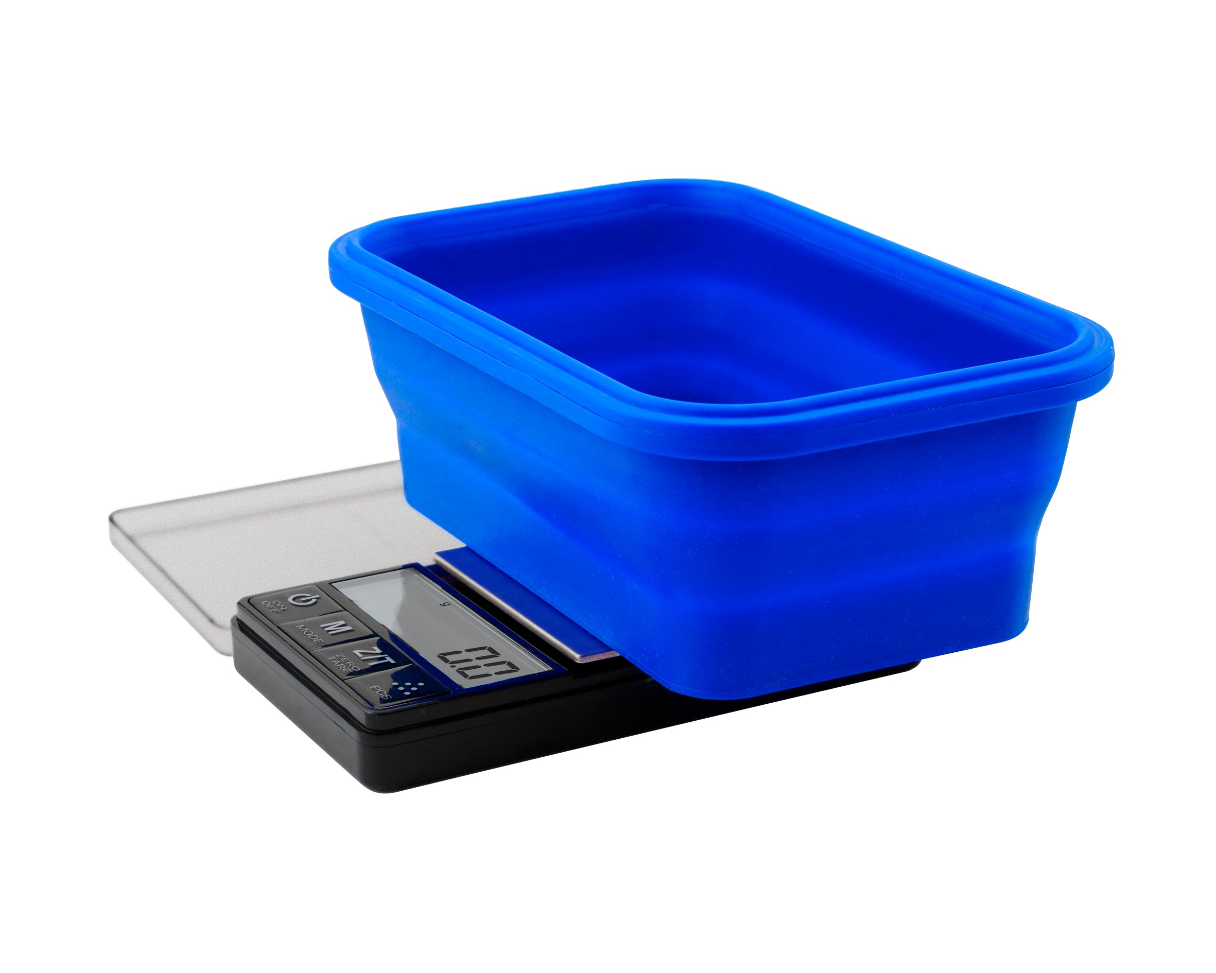 SBS-1000 On Balance The ORIGINAL Silicone Bowl Scale - Blue 1000g x 0.1g