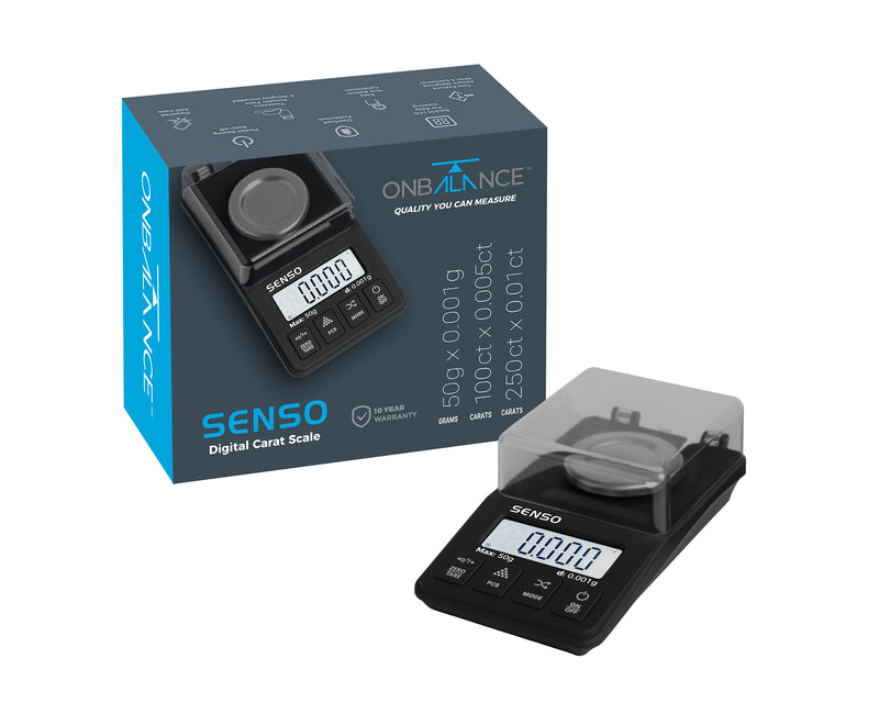 SEN-250 On Balance Senso Carat Milligram Scale 50g x 0.001g