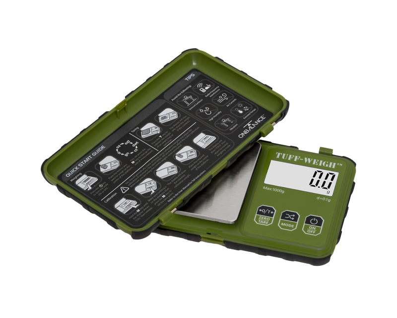 TUF-1000-GN On Balance Tuff-Weigh Pocket Scale - Green 1000g x 0.1g