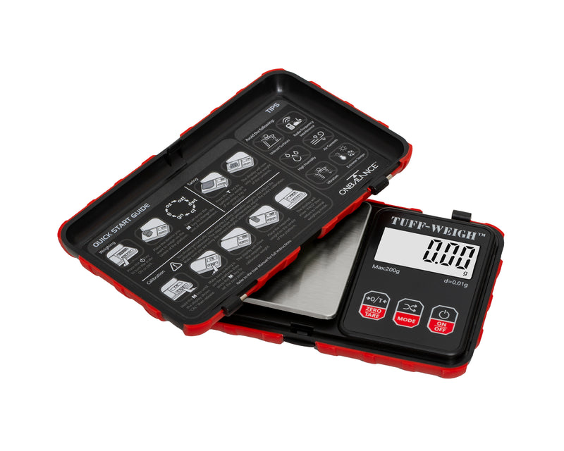 TUF-200-RD On Balance Tuff-Weigh Pocket Scale - Red 200g x 0.01g