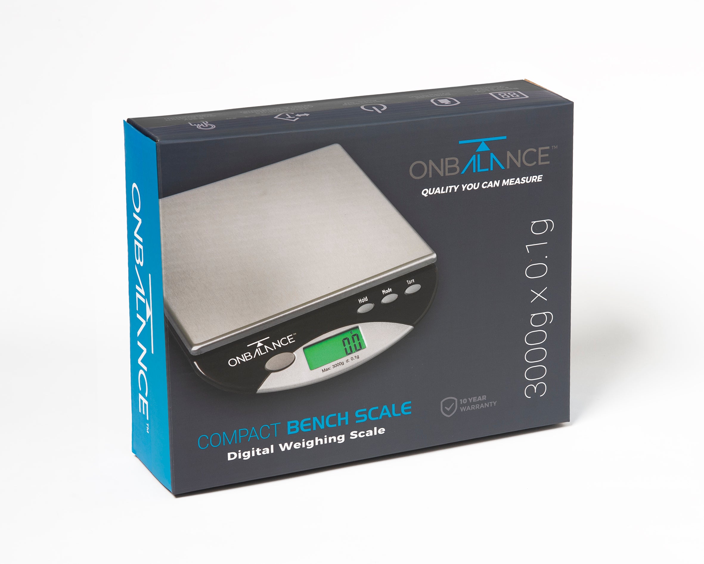 CBS-3000 On Balance Compact Bench Scale 3000g x 0.1g