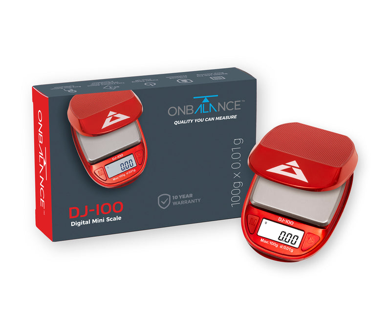 DJ-100-RD On Balance Jewel Miniscale - Red 100g x 0.01g