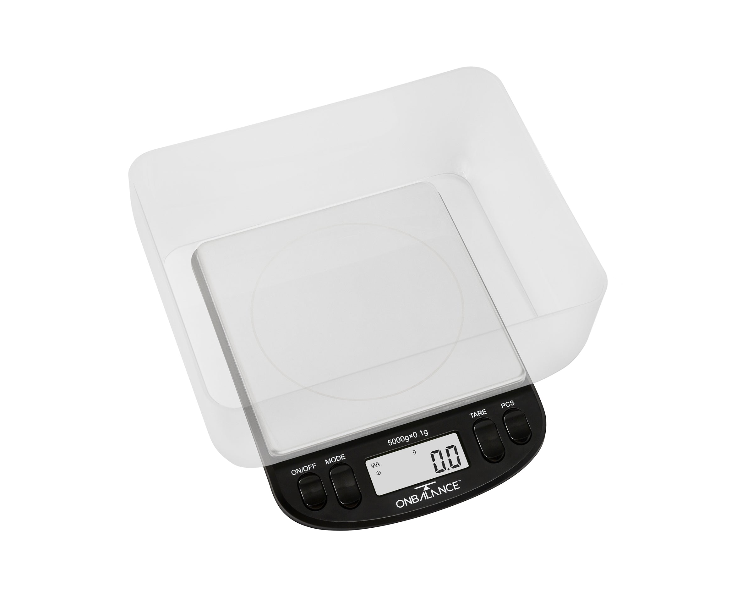 Black Kitchen Scale with Bowl