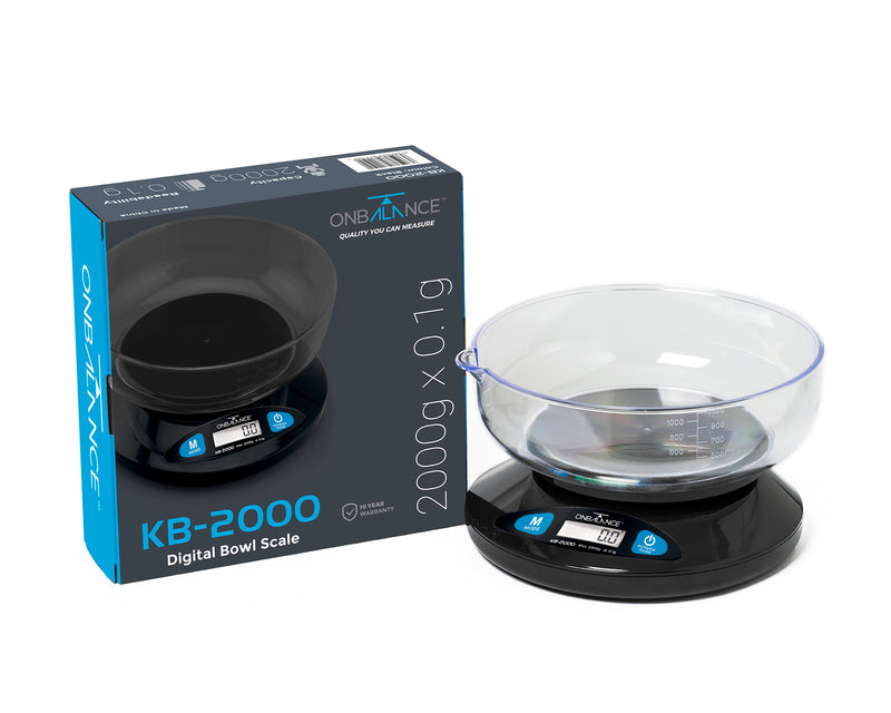 KB-2000 On Balance Versatile Kitchen Scale 2000g x 0.1g