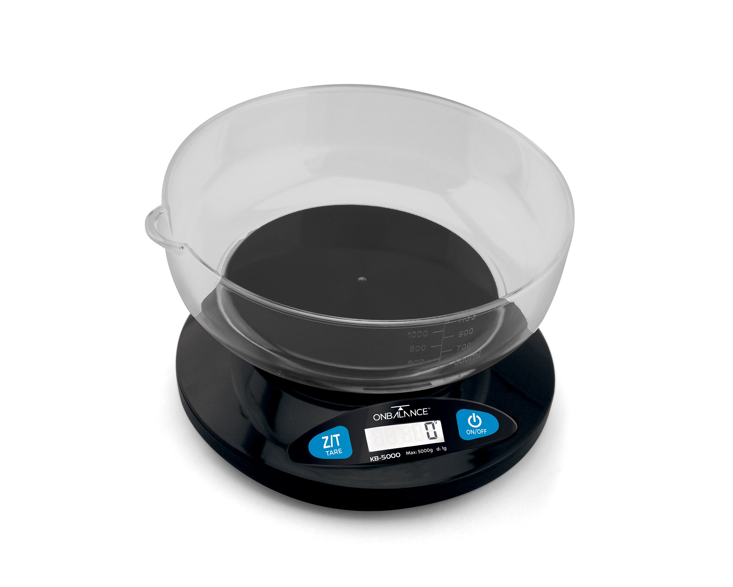 KB-5000 On Balance Versatile Kitchen Scale 5000g x 1g