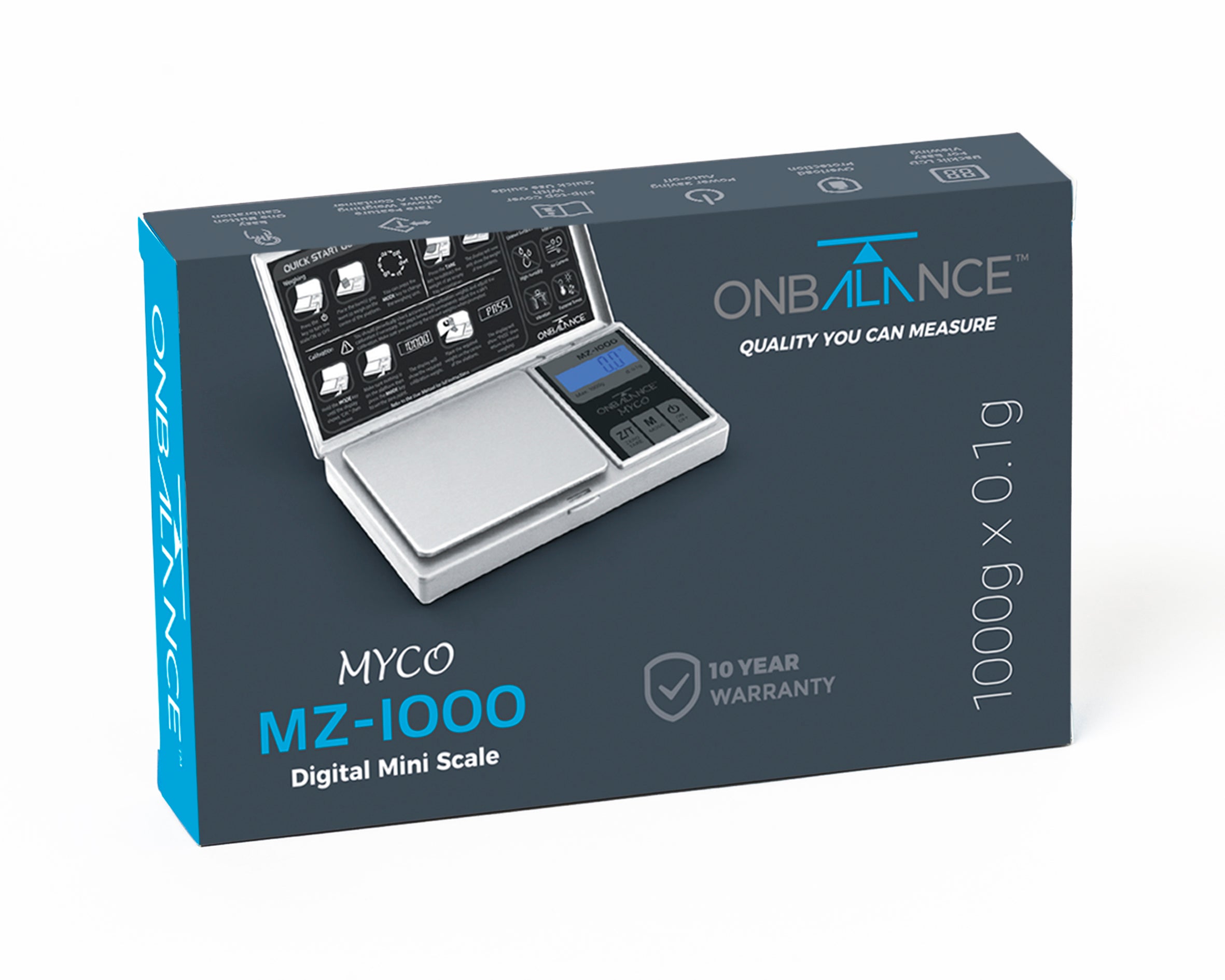 MZ-1000-SL Myco MZ Series Miniscale 1000g x 0.1g